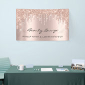 メイクアップArtistLashes延長ヘアサロンバラドリップ 横断幕 (トレードショー)