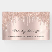 メイクアップArtistLashes延長ヘアサロンバラドリップ 横断幕 (横)