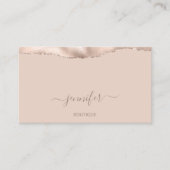 メイクアップQRコードパウダー赤面スキニー 名刺 (正面)