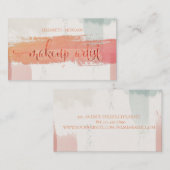 メイクアッモダンプアーティスト水彩画 名刺 (正面/裏面)