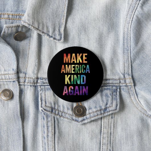 メイクアメリカインクルーズアリアインボーLGBTQゲイ 缶バッジ (インサイチュ)