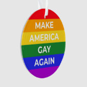 メイクアメリカゲイ オーナメント (正面)