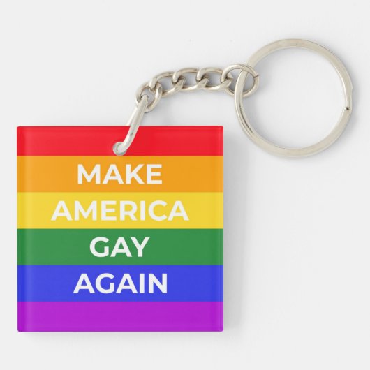 メイクアメリカゲイ キーホルダー (裏面)
