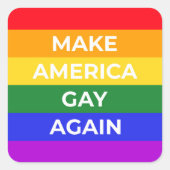 メイクアメリカゲイ スクエアシール (正面)