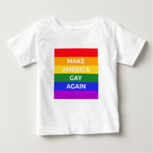 メイクアメリカゲイ ベビーTシャツ