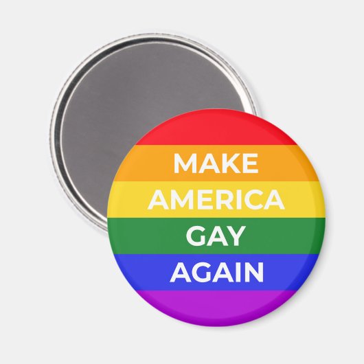メイクアメリカゲイ マグネット (正面/裏面)