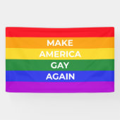 メイクアメリカゲイ 横断幕 (横)