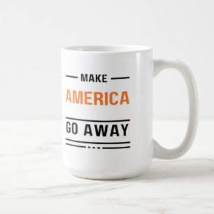 メイクアメリカゴーオレンジ遠くにタイポグラフィスローガン コーヒーマグカップ