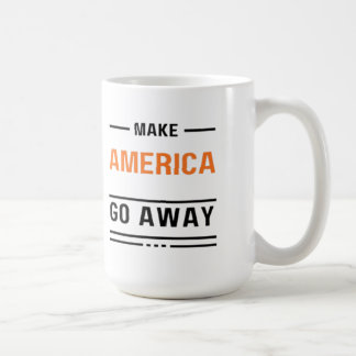 メイクアメリカゴーオレンジ遠くにタイポグラフィスローガン コーヒーマグカップ