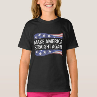 メイクアメリカズストレート再デザイン Tシャツ