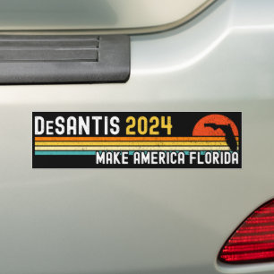メイクアメリカフロリダロンDeSantis 2024 バンパーステッカー