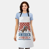 メイクアメリカ女性のカーボーイ エプロン (着用した状態)