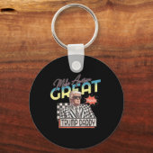 メイクアメリカ素晴らし、ダディ名門私立校風のーEdgy Trump 2024 キーホルダー (正面)