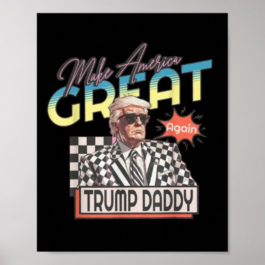 メイクアメリカ素晴らし、ダディ名門私立校風のーEdgy Trump 2024 ポスター (正面)