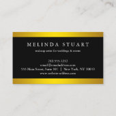 メイクアモダンップフェイクグリッターシックなピンクの唇 名刺 (裏面)