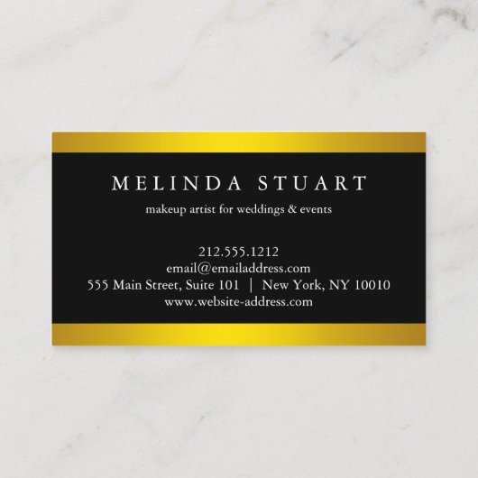 メイクアモダンップフェイクグリッターシックなピンクの唇 名刺 (裏面)