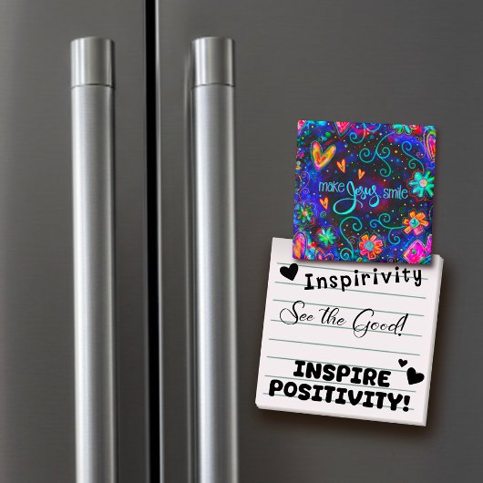 メイクイエススマイルおもしろいインスピリシティ勇気付けられる マグネット