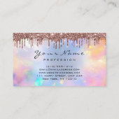 メイクイベントプランナーバラクラウンホログラフブルー 名刺 (裏面)