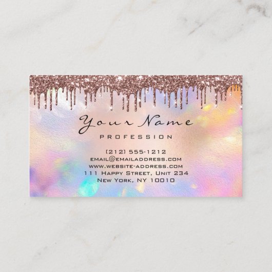 メイクイベントプランナーバラクラウン自筆王冠 名刺 (裏面)