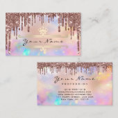 メイクイベントプランナー金ゴールドクラウン自筆証書クラウン 名刺 (正面/裏面)