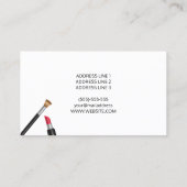 メイクイラストレーションメイクアップアーティスト美容師 名刺 (裏面)