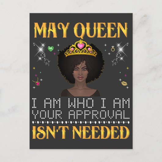 メイクイーン、私は私よ。あなたの承認は必要ないわ。 ポストカード (正面)