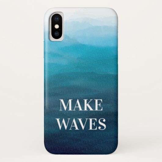 メイクウェーブ、ターコイズブルー海の電話ケース、海 Case-Mate iPhoneケース (裏面)
