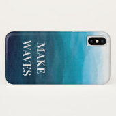 メイクウェーブ、ターコイズブルー海の電話ケース、海 Case-Mate iPhoneケース (裏面(横))