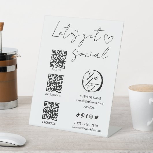 メイクエレガントアップアーティストの社会テンプレート | ビューティー 台座サイン (インサイチュ)