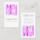 メイクエレガントアップアーティストピンク 名刺 (正面/裏面)