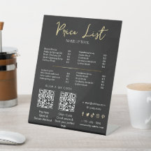 メイクエレガントアップアーティスト価格表テンプレート | ビューティー