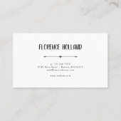 メイクエレガントアップアーティスト写真コラージュ 名刺 (裏面)