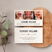 メイクエレガントアップアーティスト写真コラージュ 名刺