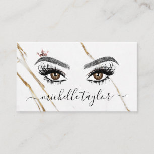 メイクエレガントアップアーティスト美しいLash Extension eye 名刺