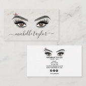 メイクエレガントアップアーティスト美しいLash Extension eye 名刺 (正面/裏面)