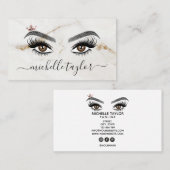 メイクエレガントアップアーティスト美しいLash Extension eye 名刺 (正面/裏面)