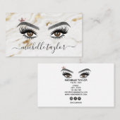 メイクエレガントアップアーティスト美しいLash Extension eye 名刺 (正面/裏面)