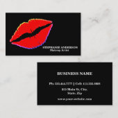 メイクエレガントアップアーティスト美容師美容学 名刺 (正面/裏面)