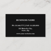 メイクエレガントアップアーティスト美容師美容学 名刺 (裏面)