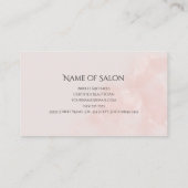 メイクエレガントアップアーティスト赤面ピンク化粧品ブラシ 名刺 (裏面)