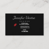 メイクエレガントアップアーティスト/レッドリップ – 名刺 (裏面)