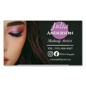 メイクエレガントアップアーティストMUA写真小規模企業 マグネット名刺 (正面)