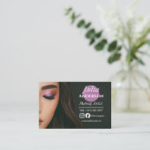 メイクエレガントアップアーティストMUA写真小規模企業 名刺 (スタンド正面)