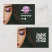メイクエレガントアップアーティストMUA写真小規模企業 名刺 (正面/裏面)