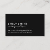 メイクエレガント・ヘアスタイリスト 名刺 (裏面)