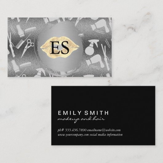 メイクエレガント・ヘアスタイリスト 名刺 (正面/裏面)