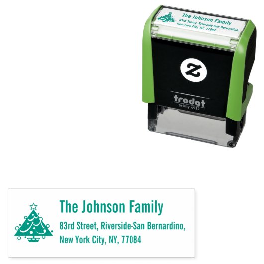 メイクカスタムクリスマスツリーホリデイ差出人住所 セルフインキングスタンプ (インサイチュ)