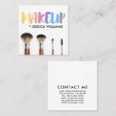 メイクカラフルアップアーティスト スクエア名刺 (正面/裏面)