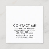 メイクカラフルアップアーティスト スクエア名刺 (裏面)