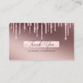 メイクガーリーアップアーティストグリッターありがとう 名刺 (正面)